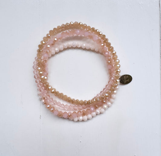 Mimi Set of 4 Bracelets - Pink