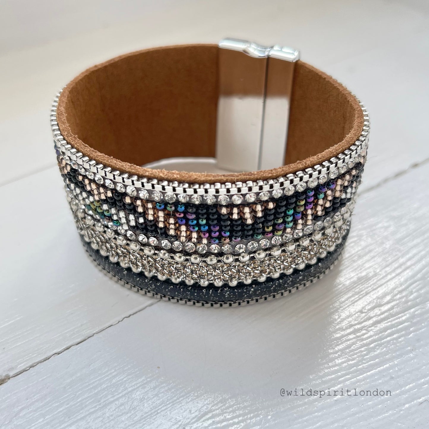 Aztec Cuff Crystal Bracelet