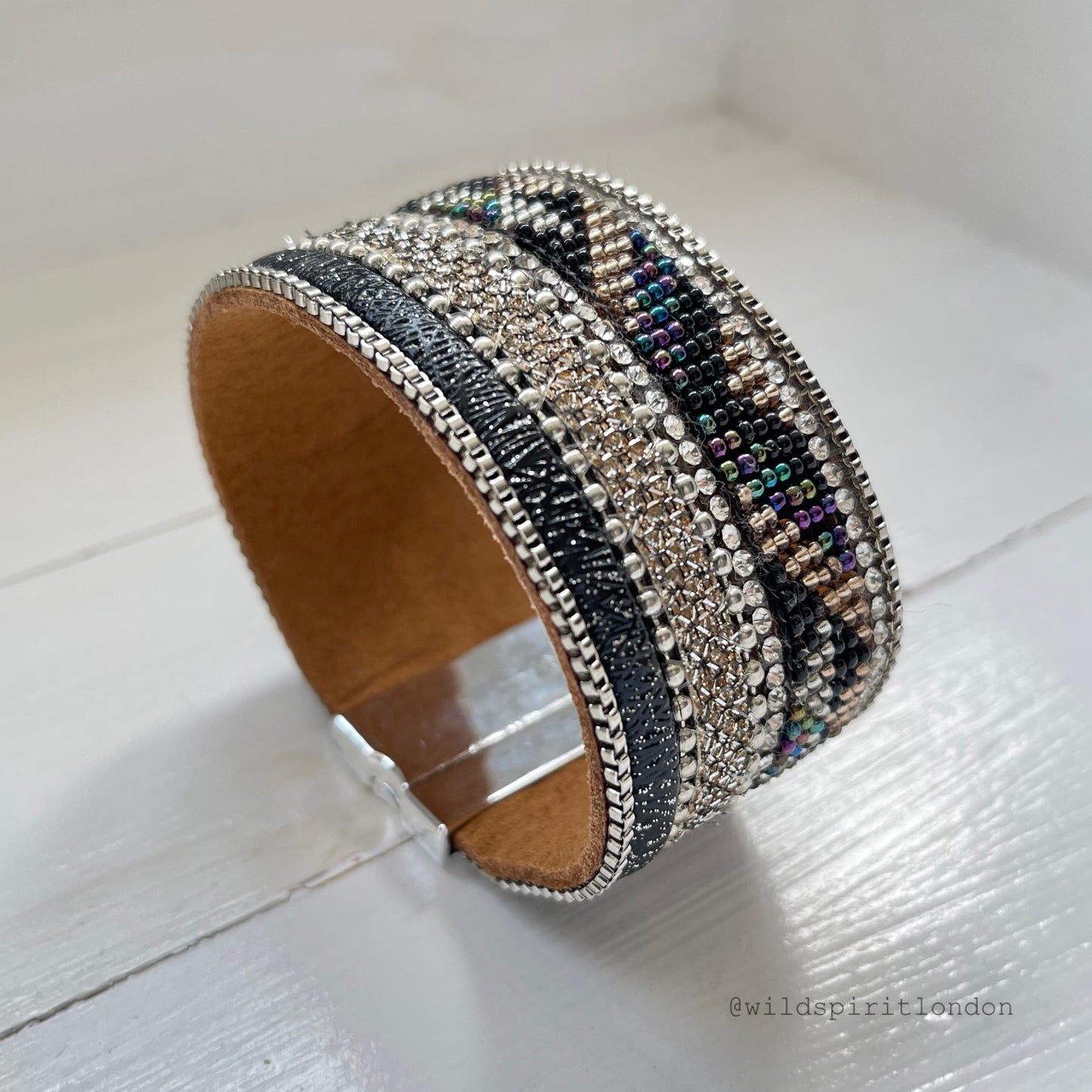 Aztec Cuff Crystal Bracelet