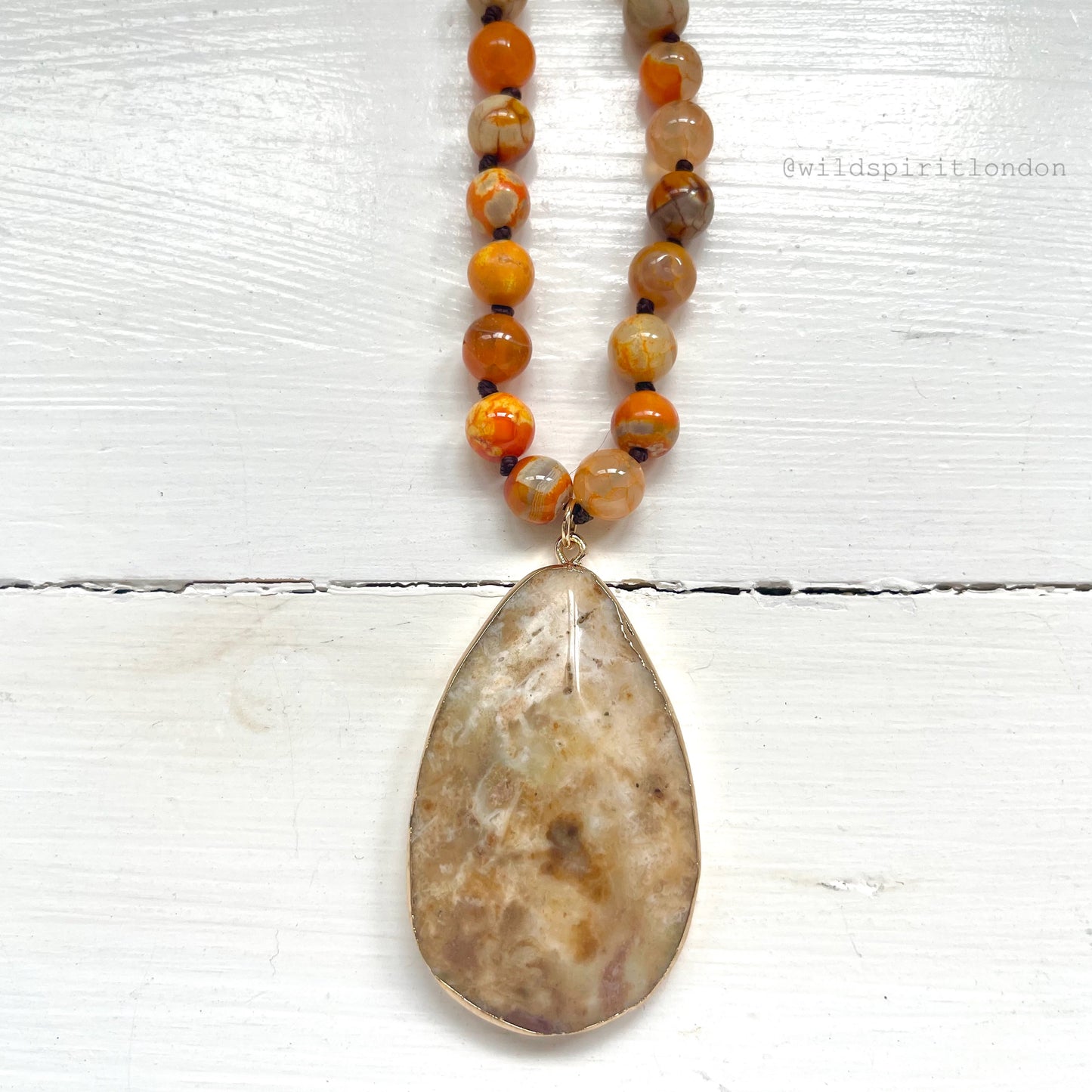 Butternut Natural Stone Necklace
