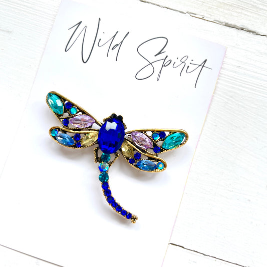 Mini Blue Butterfly Brooch