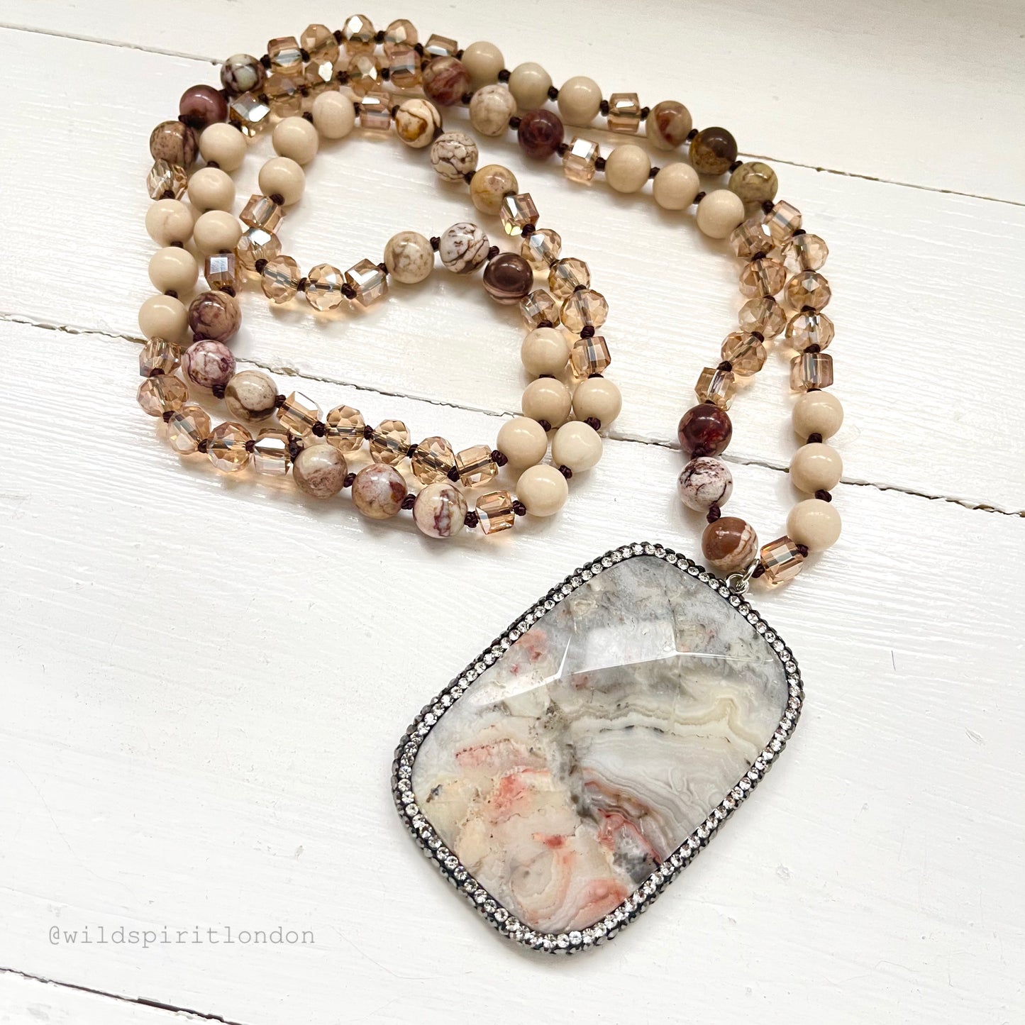 Mable Natural Stone Necklace